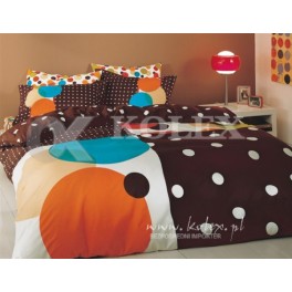 KPL.2. 3945 18708215 PERCALE GAME V-5 BROWN 200x220